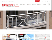 Tablet Screenshot of grecorailings.com